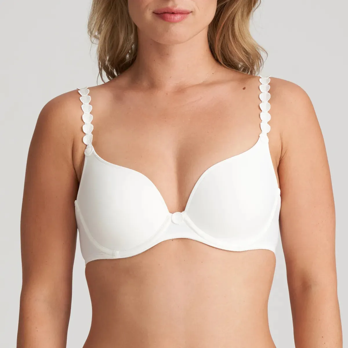 Marie Jo Tom Padded Heart Shape Bra 0120826- Natural/White