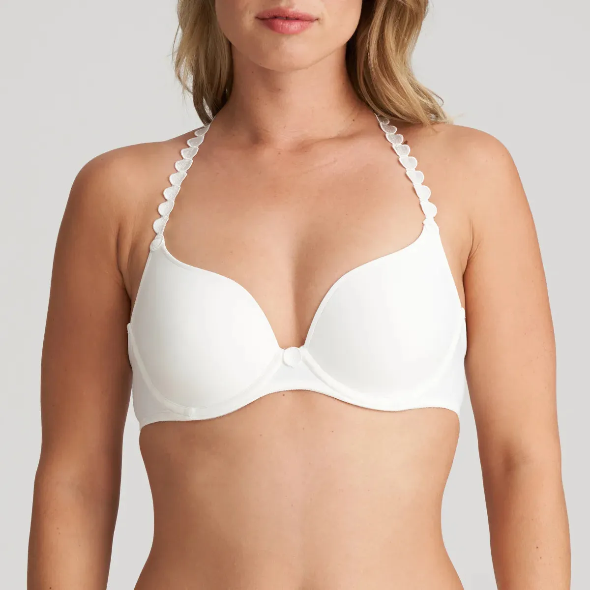 Marie Jo Tom Padded Heart Shape Bra 0120826- Natural/White