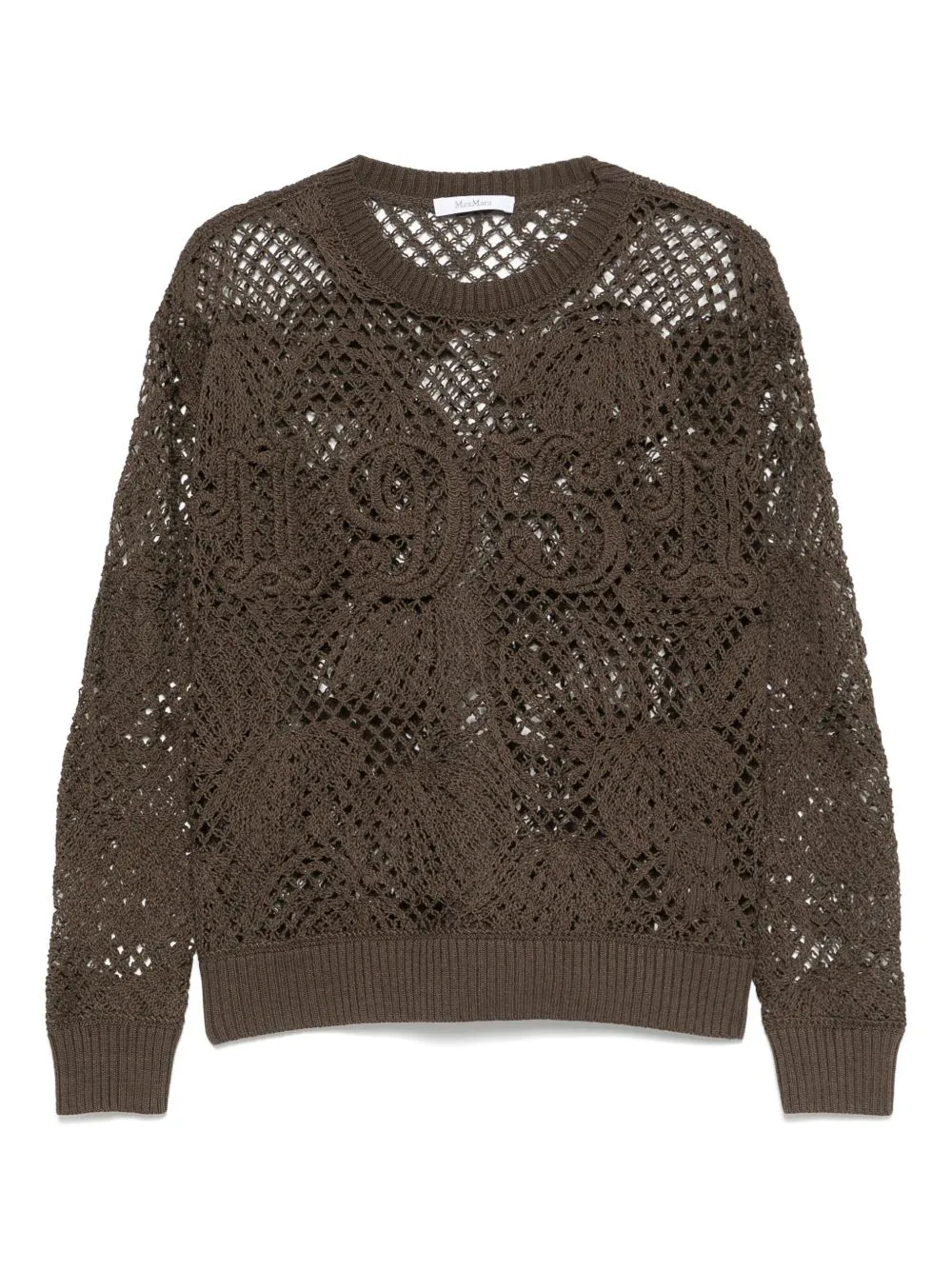 Max Mara broderad bomullstopp