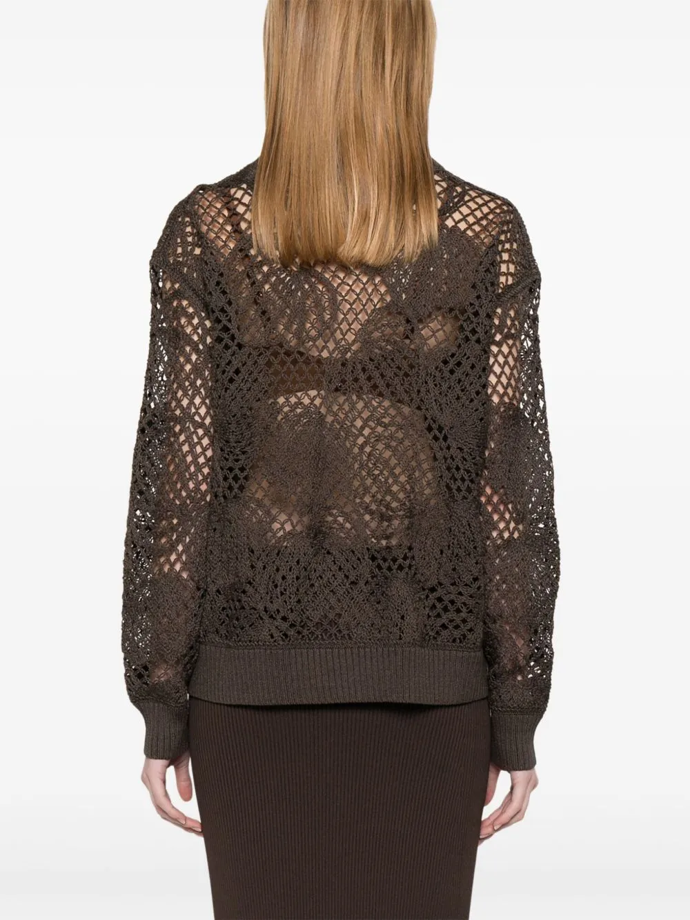 Max Mara broderad bomullstopp