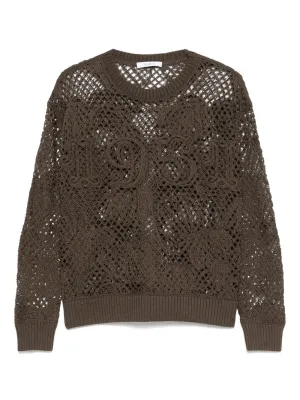 Max Mara broderad bomullstopp