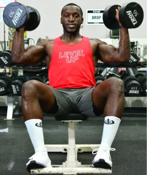 Men's Level Up Muscle Tank | Red