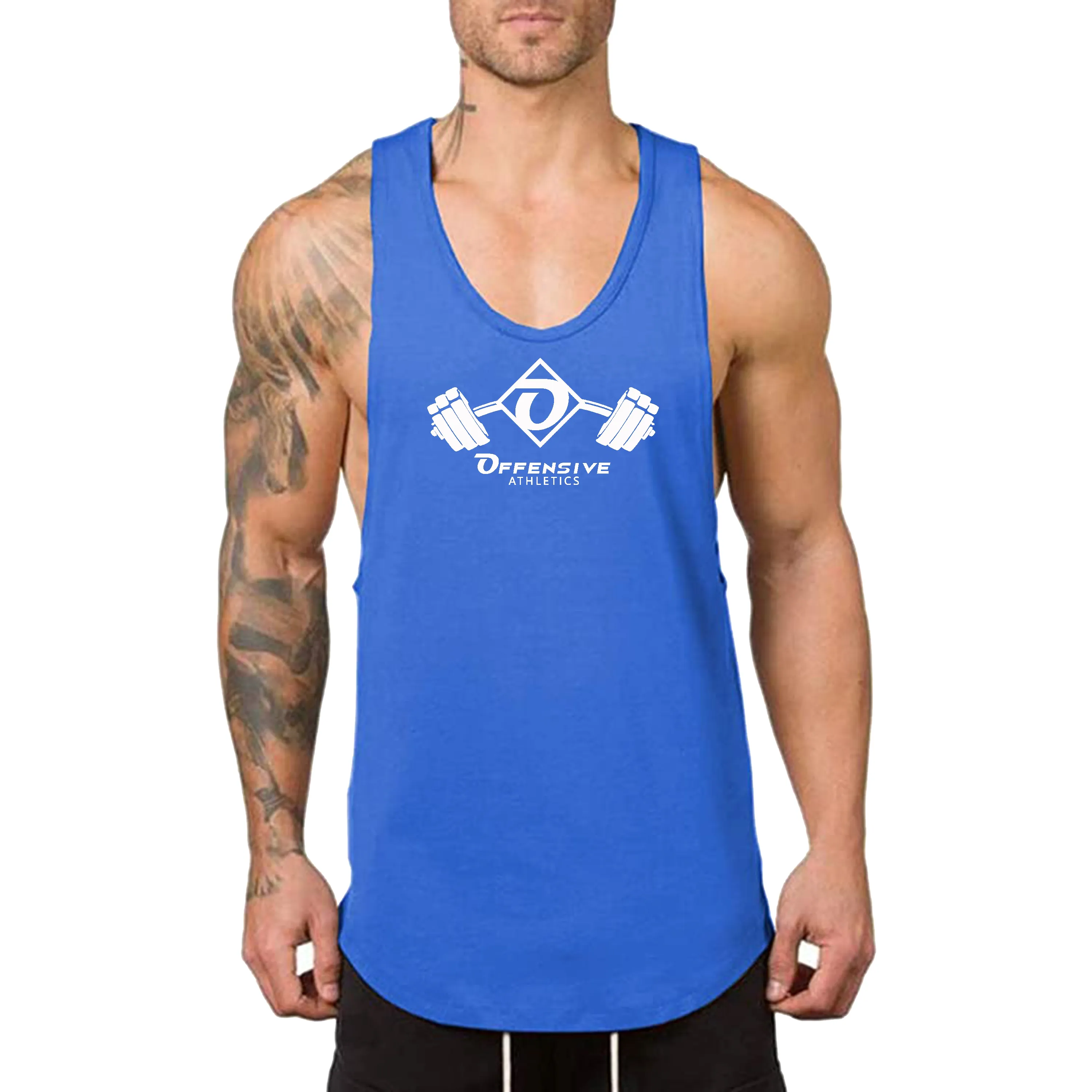 Men's Muscle Gym Workout Stringer Tank Tops Bodybuilding Fitness
