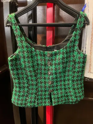 METALIC THREADING WOVEN TOP