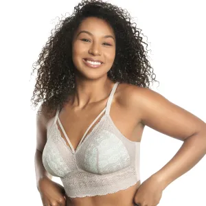 Mia Lace Wire Free Padded Bralette In Sandstone - Parfait