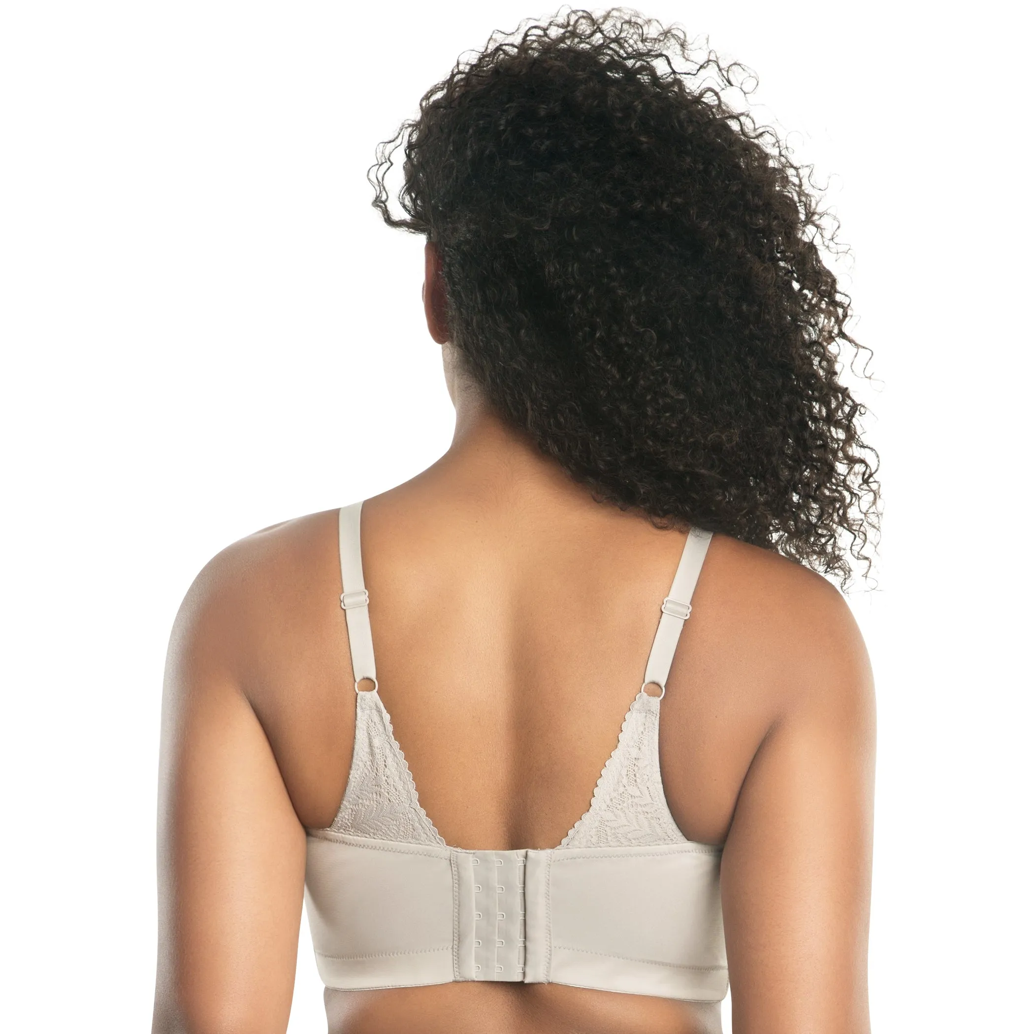 Mia Lace Wire Free Padded Bralette In Sandstone - Parfait