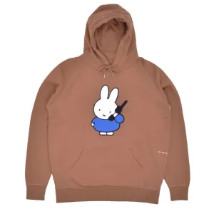 miffy applique hooded sweat Brown