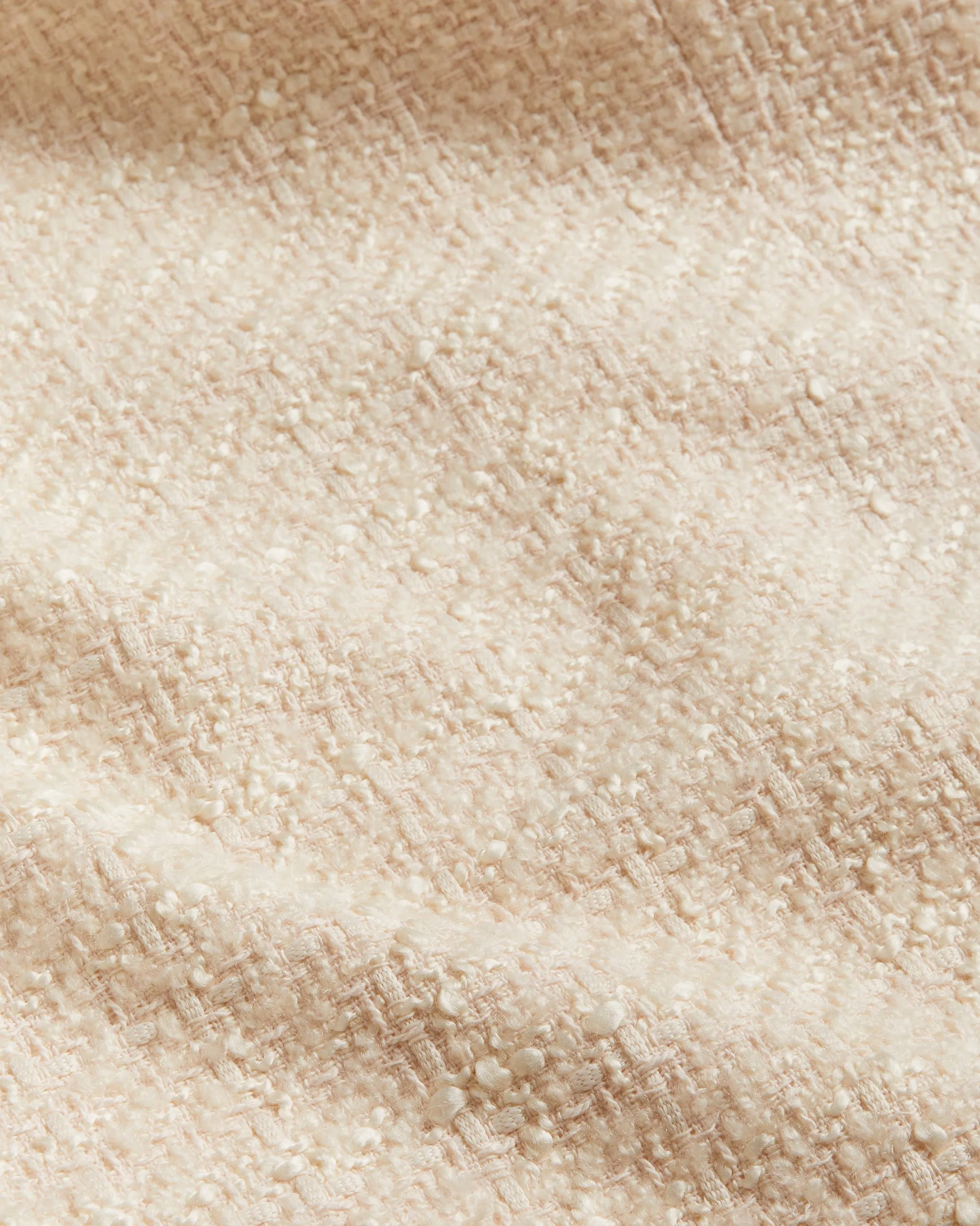 Morim Knit Bodice Boucle Midi Skirt With Side Ivory