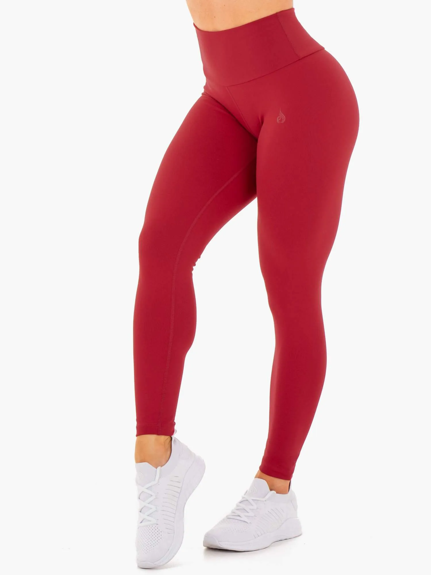 Motion High Waisted Leggings - Red