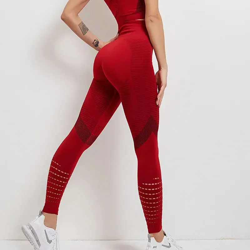 Move Like Diva Seamless Compression Yoga Leggings