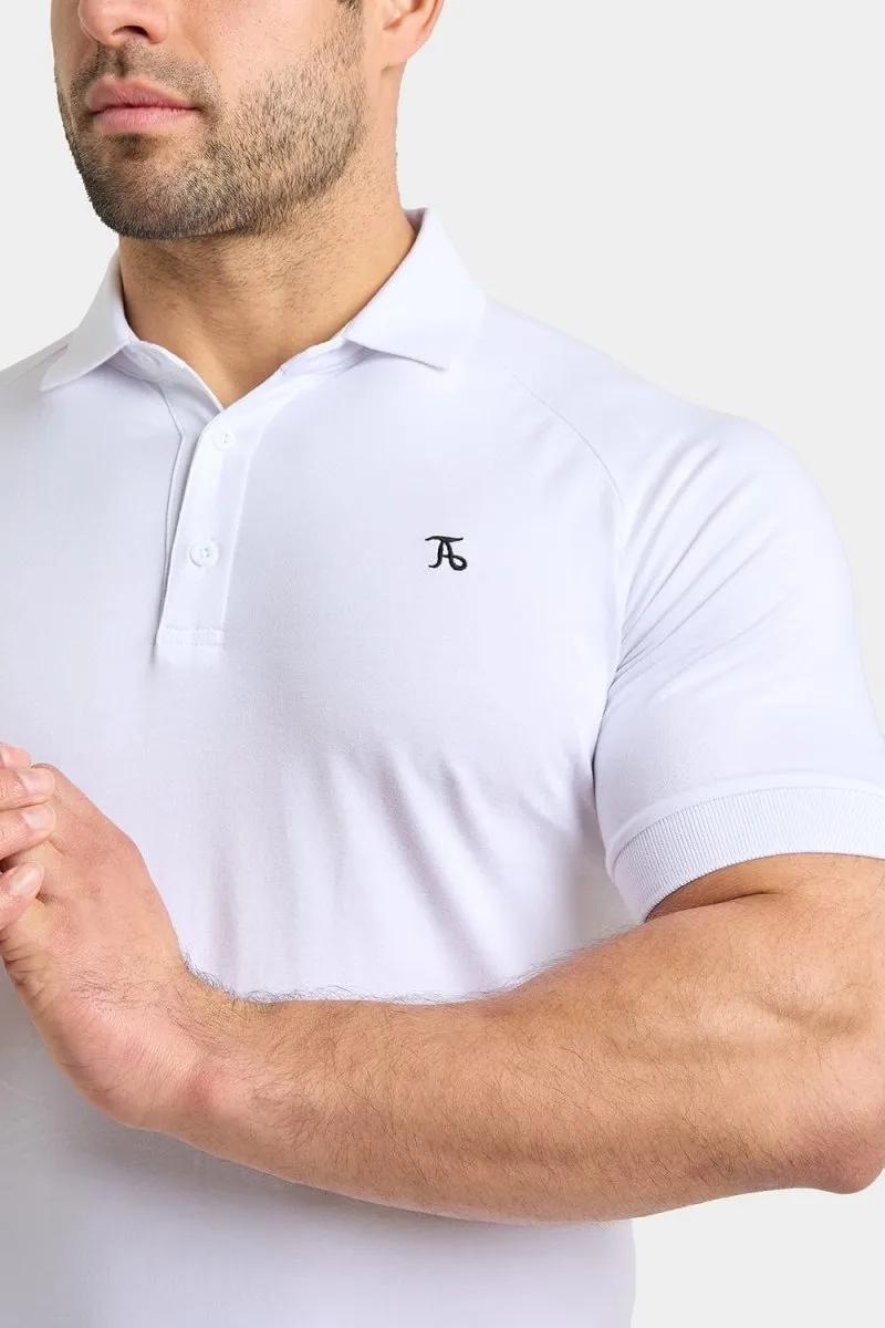 Muscle Fit Polo Shirt in White