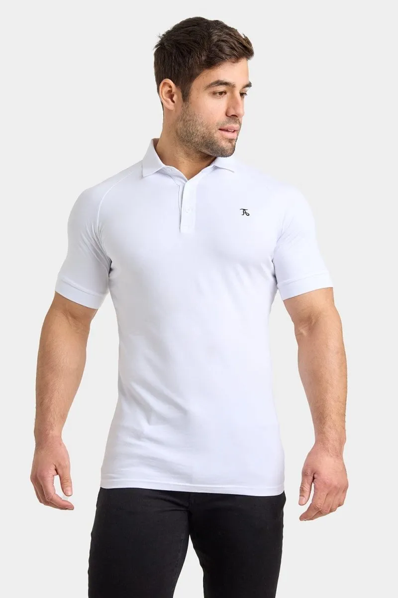Muscle Fit Polo Shirt in White