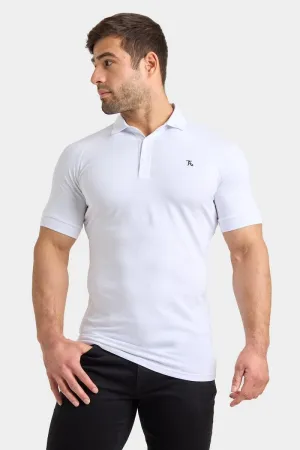 Muscle Fit Polo Shirt in White