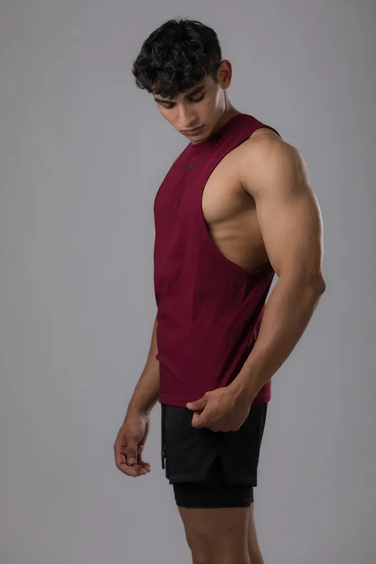 MUSCLE TEE V2 [BURGUNDY]