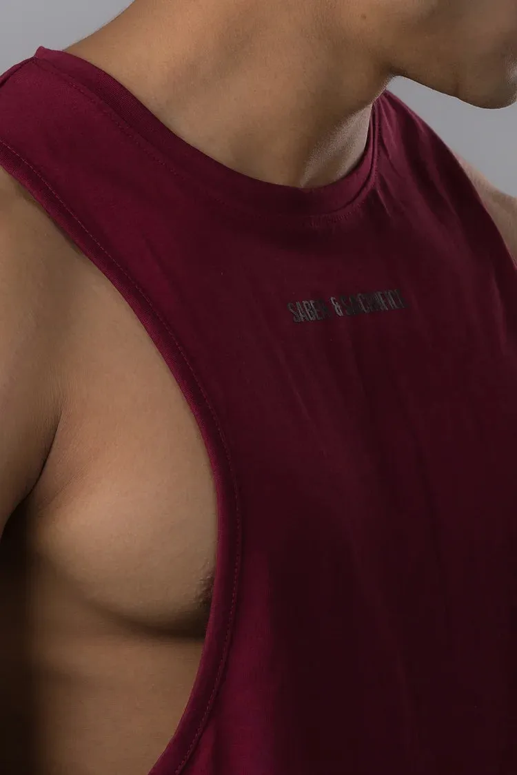 MUSCLE TEE V2 [BURGUNDY]