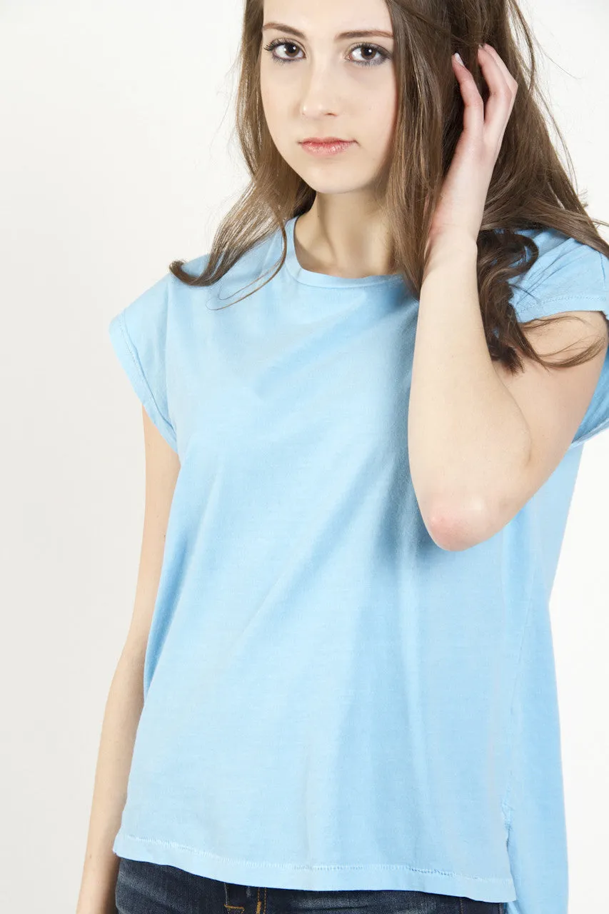 Nanavatee Crew Neck Muscle Tee | Mosaic Blue | SALE