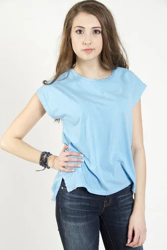 Nanavatee Crew Neck Muscle Tee | Mosaic Blue | SALE