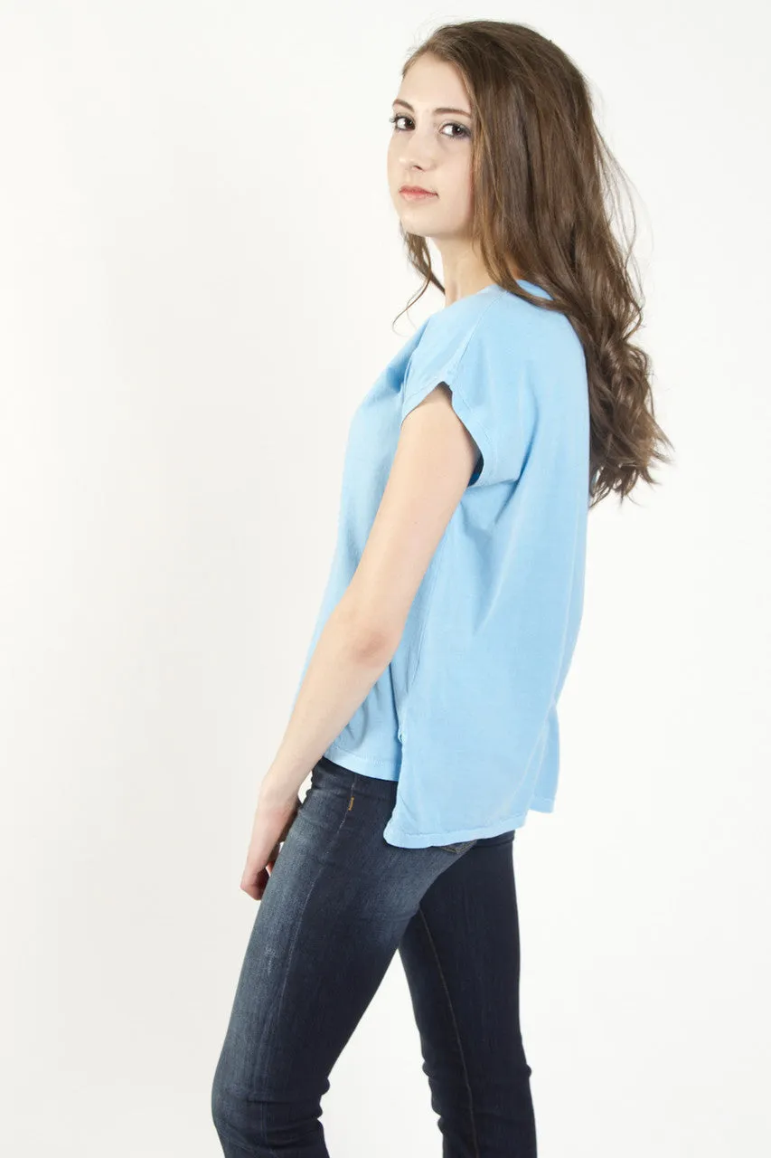 Nanavatee Crew Neck Muscle Tee | Mosaic Blue | SALE