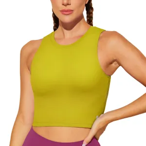 Natural Feelings Nudi Sports Bras for Women Removable Padded Yoga Tank Tops Sleeveless Fitness Workout Crop Tops