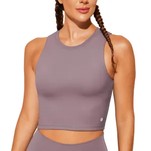 Natural Feelings Nudi Sports Bras for Women Removable Padded Yoga Tank Tops Sleeveless Fitness Workout Crop Tops