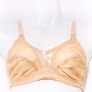 Net Non Padded Bra - Beige - See Through Bra