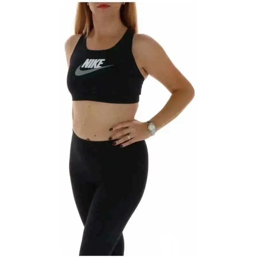 Nike Women's Black Sleeveless Crop Top