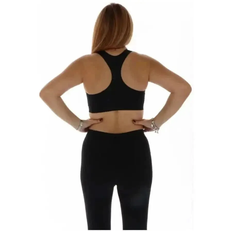 Nike Women's Black Sleeveless Crop Top