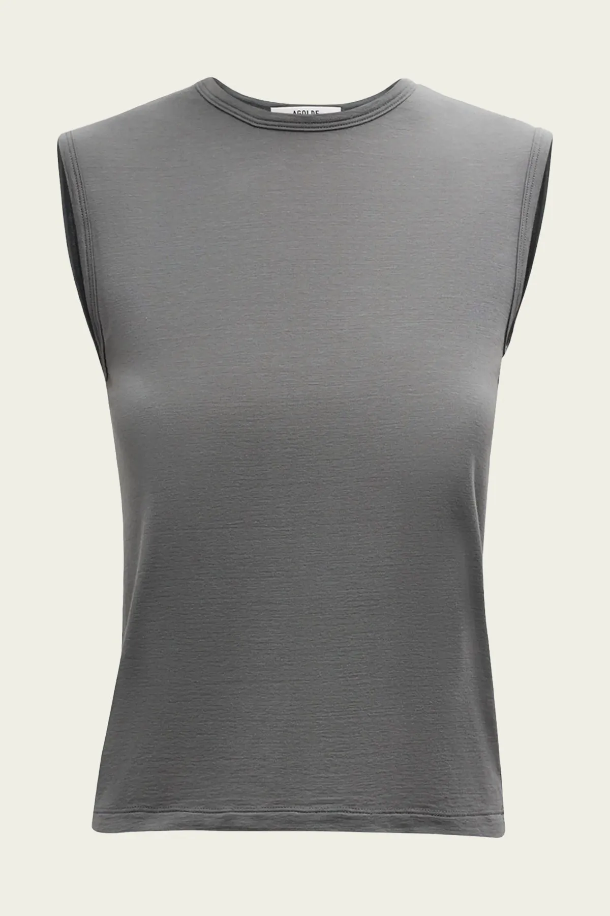 Nikita Shrunken Muscle Tee in Gravel