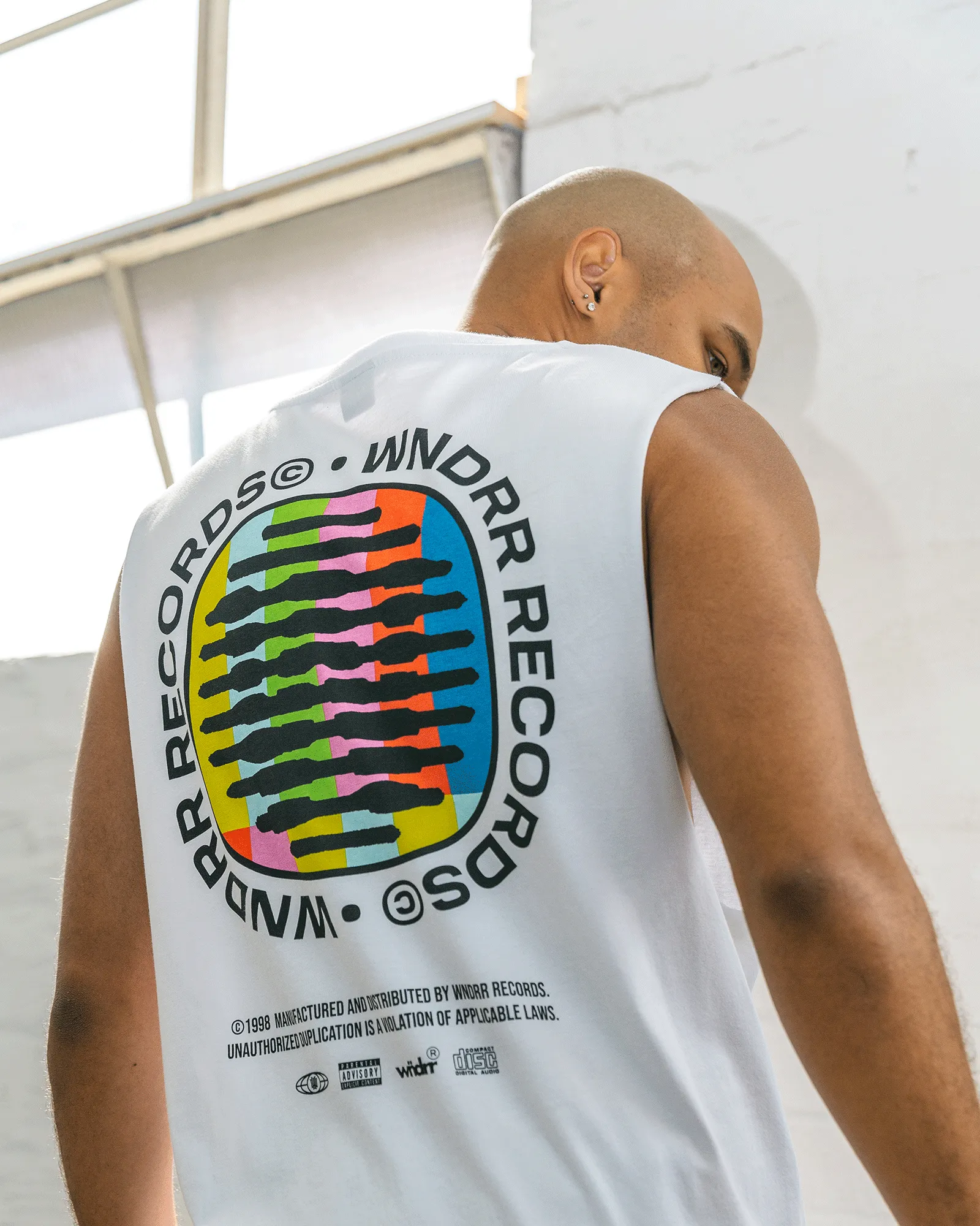 NO SIGNAL MUSCLE TOP - WHITE