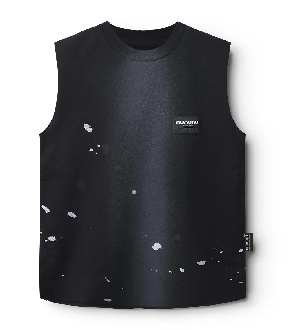 nununu- Splash Sleeveless Shirt (black)