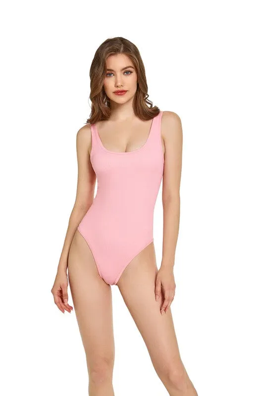 Nylon Seamless Tank Bodysuit