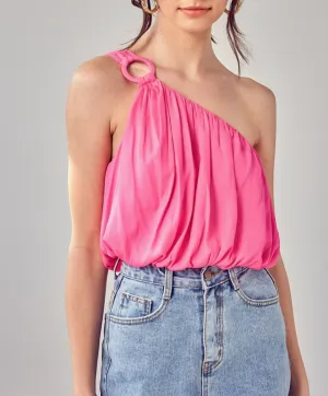 O Ring One Shoulder Top