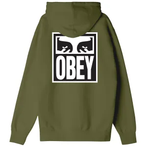 Obey eyes icon hood Moss Green