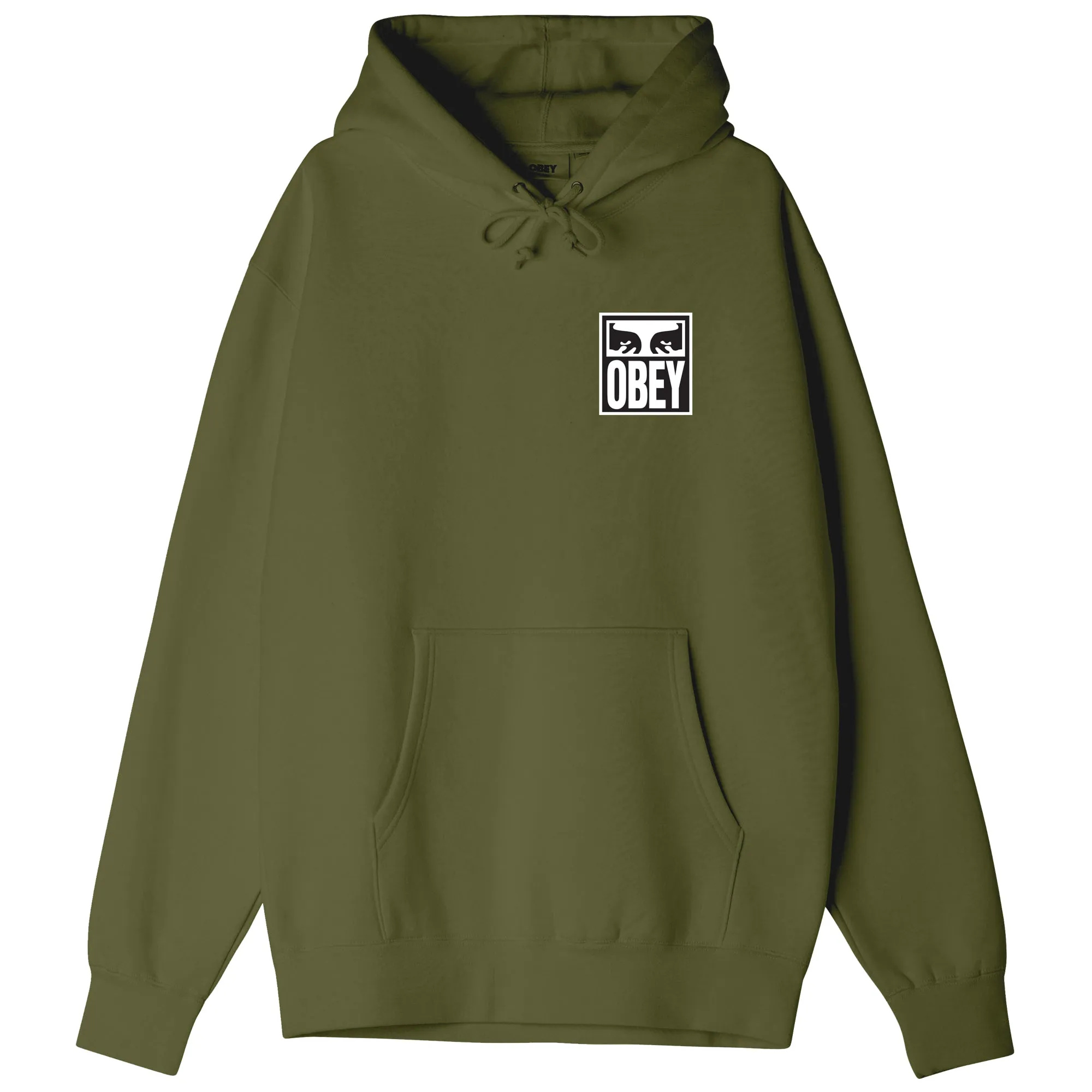 Obey eyes icon hood Moss Green