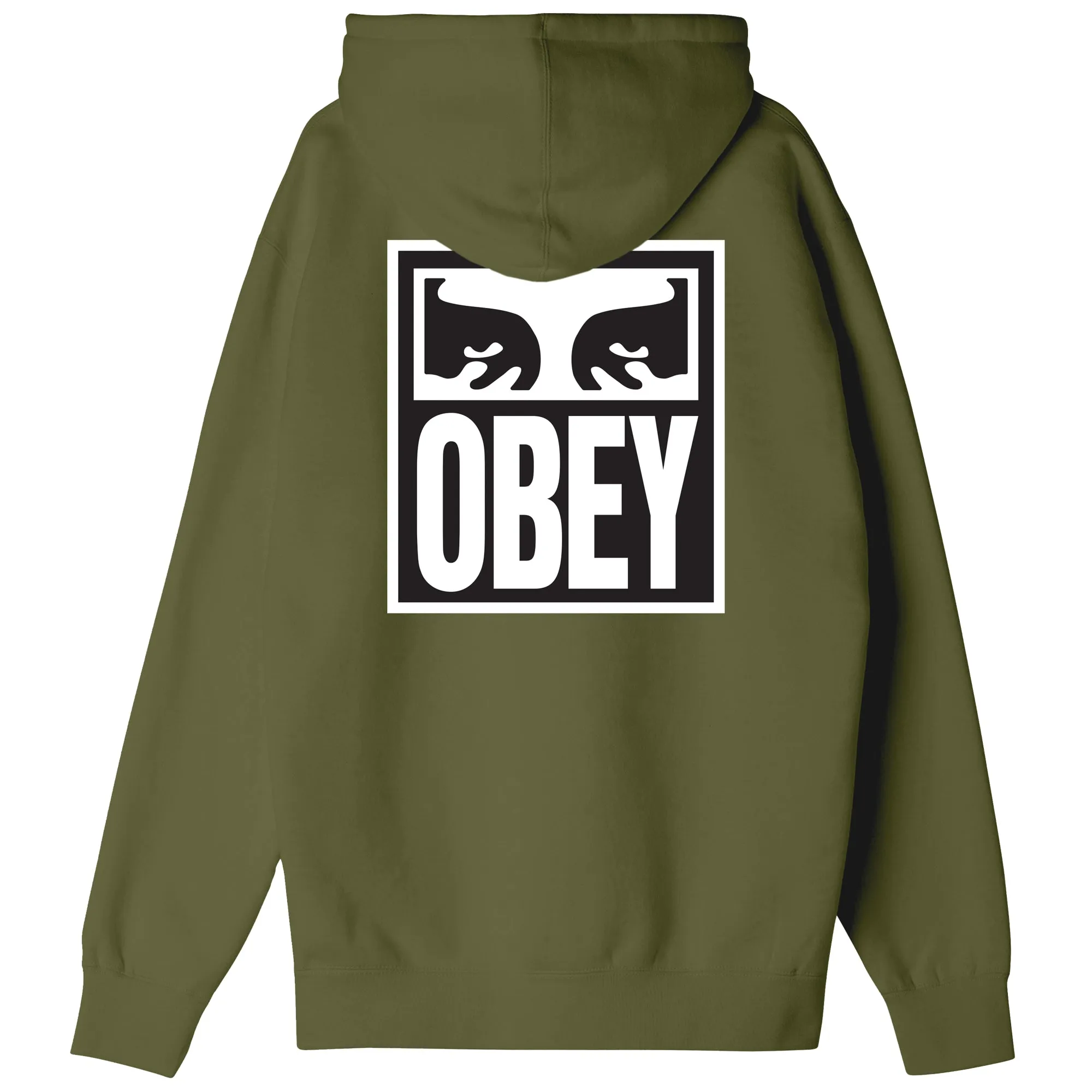 Obey eyes icon hood Moss Green