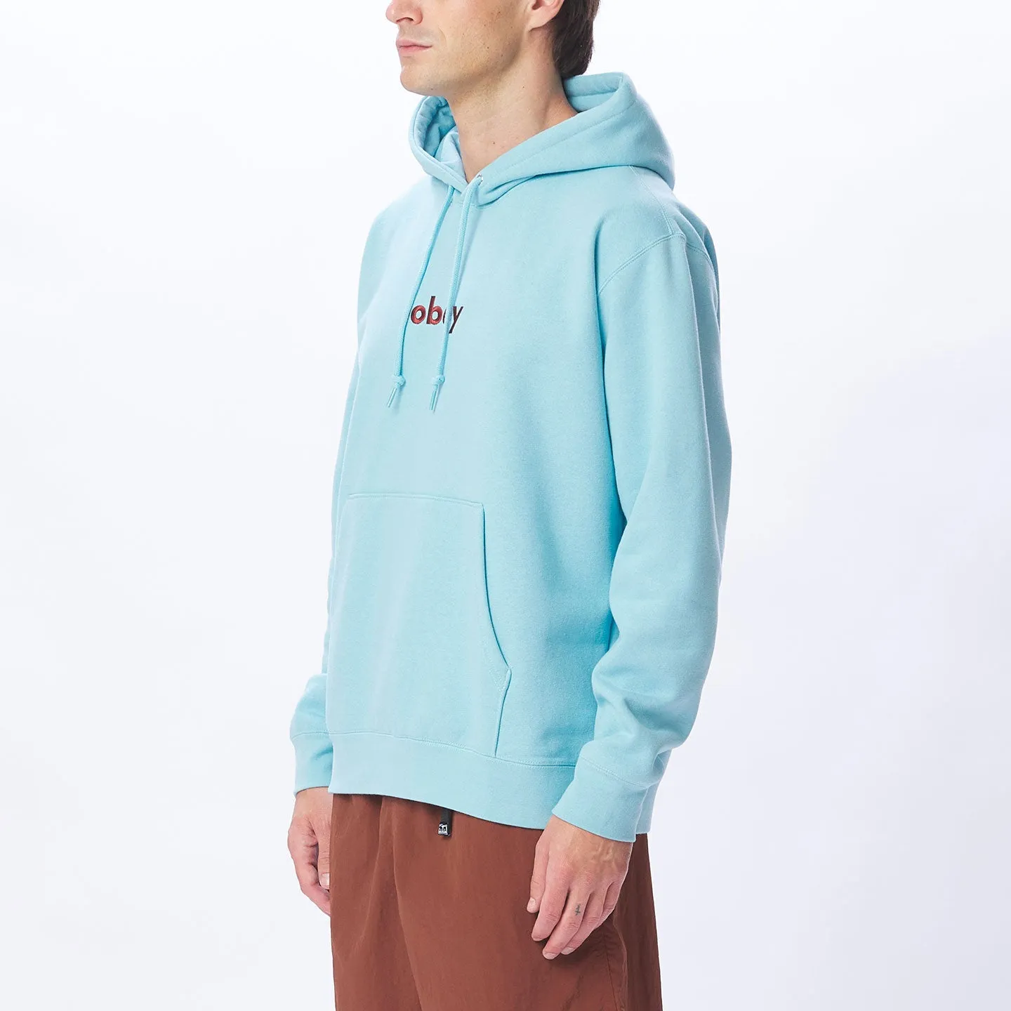 Obey lowercase hood Sky Blue