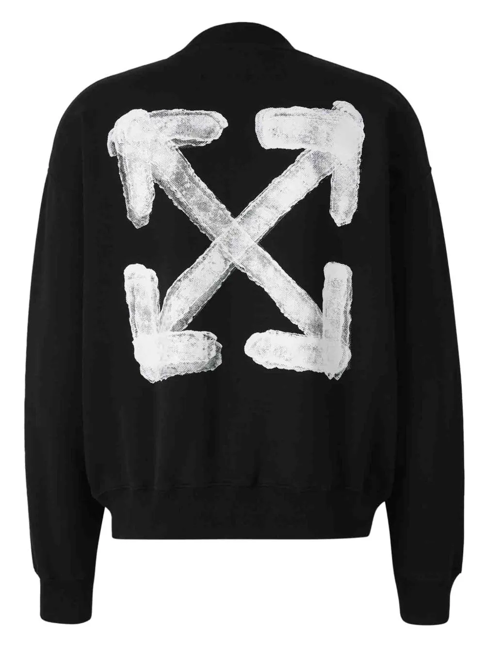 Off White Spray Arrow Cotton Sweatshirt