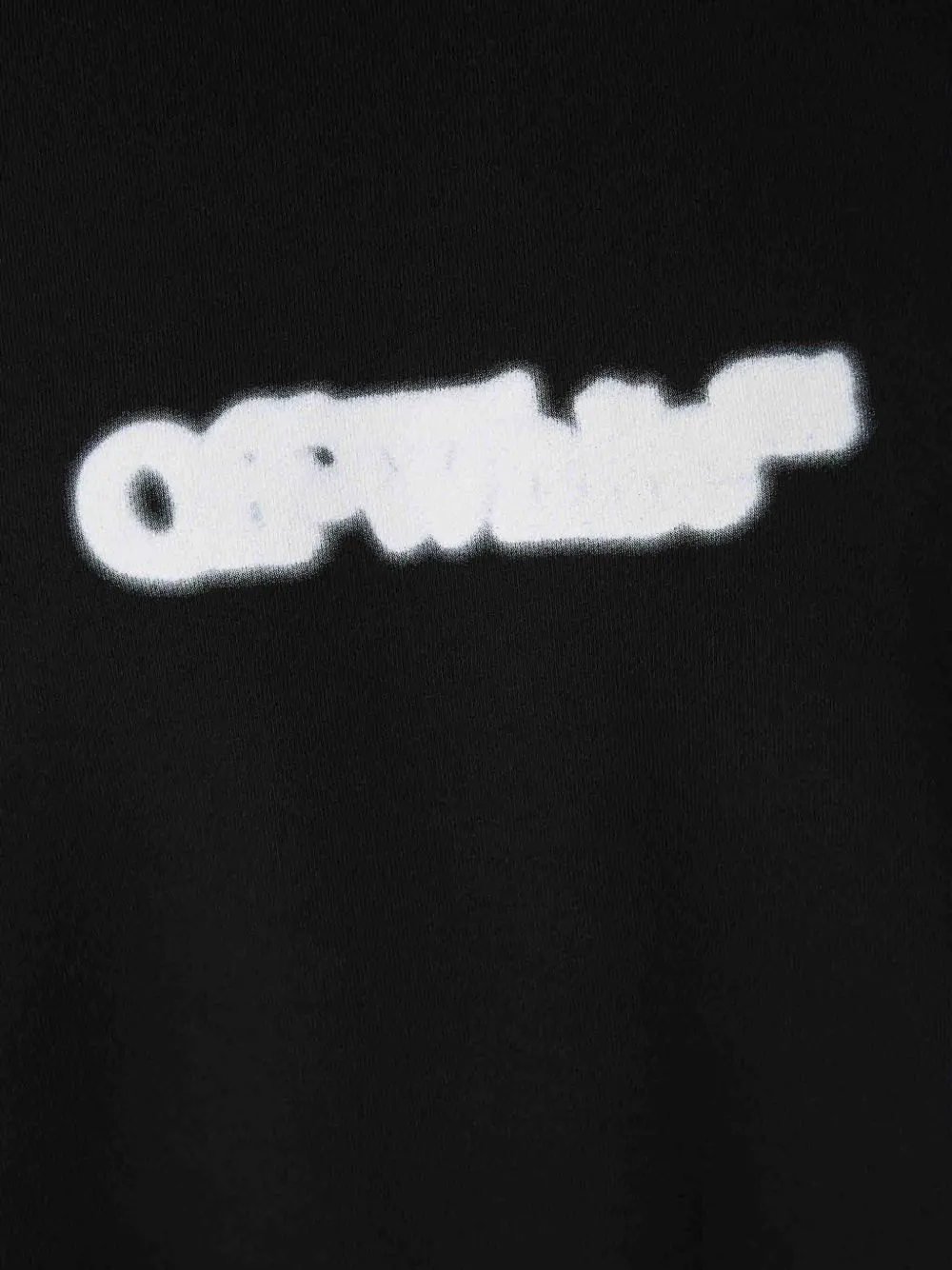 Off White Spray Arrow Cotton Sweatshirt