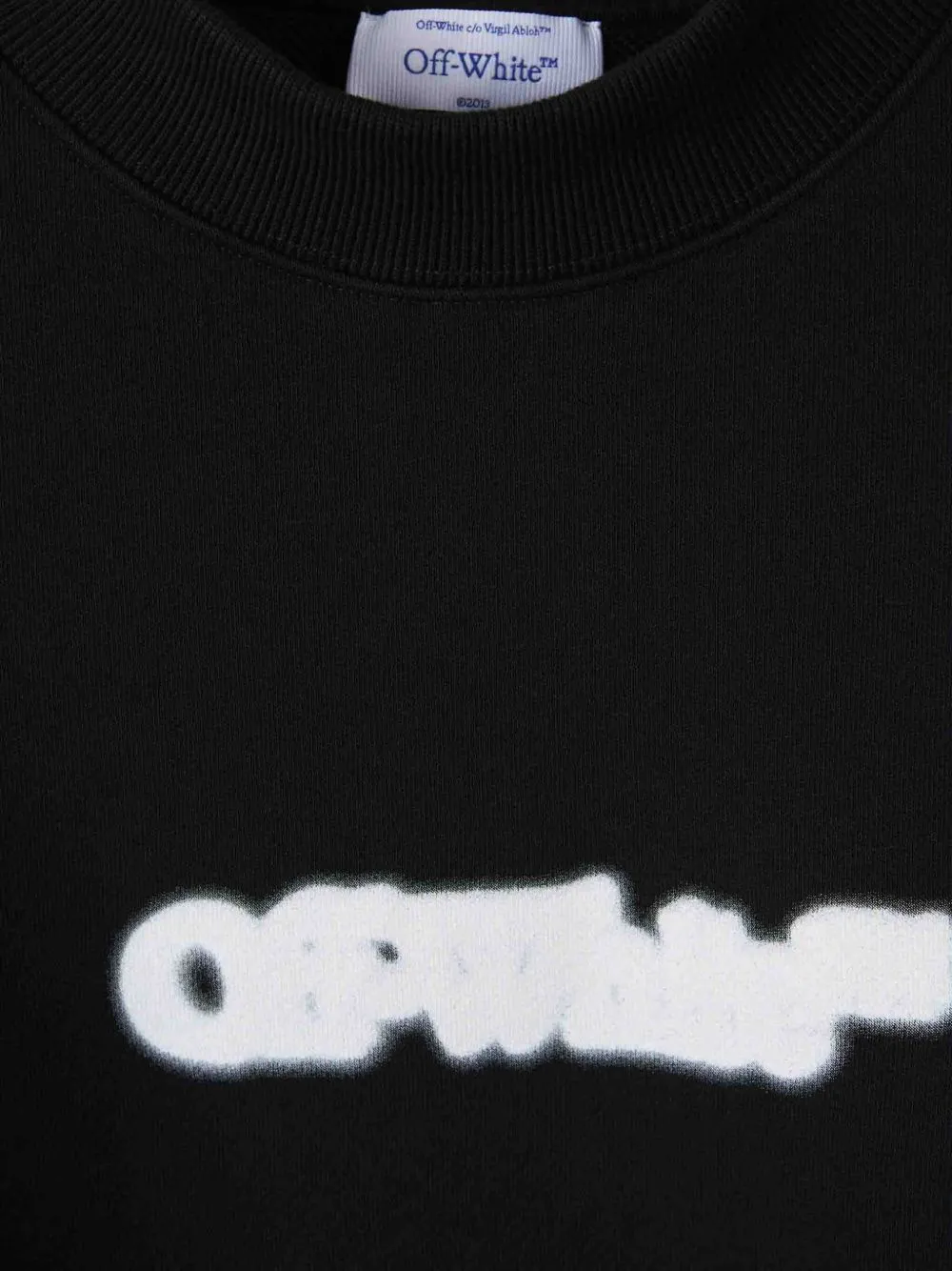 Off White Spray Arrow Cotton Sweatshirt