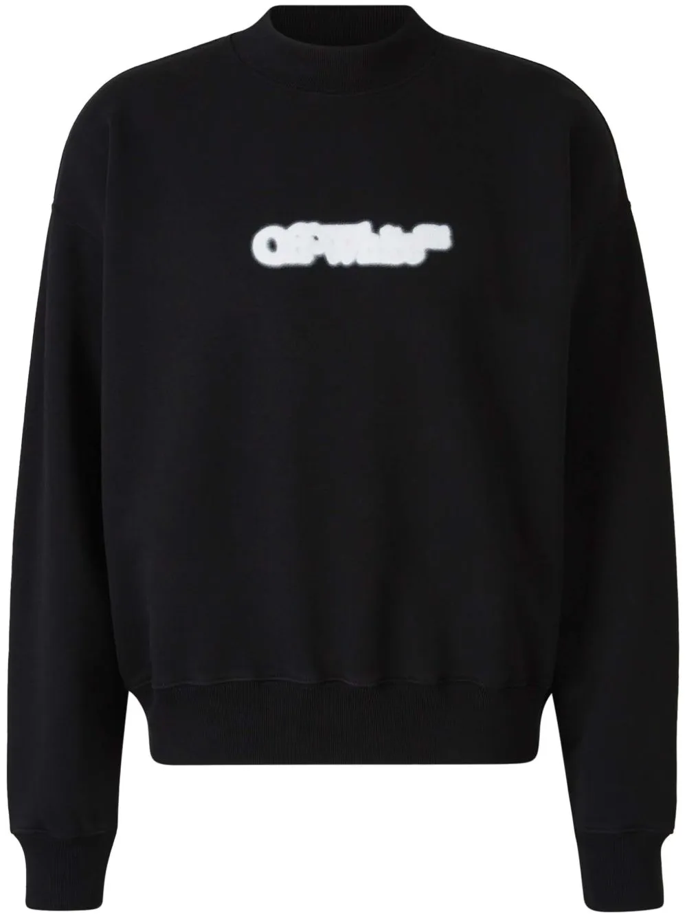 Off White Spray Arrow Cotton Sweatshirt