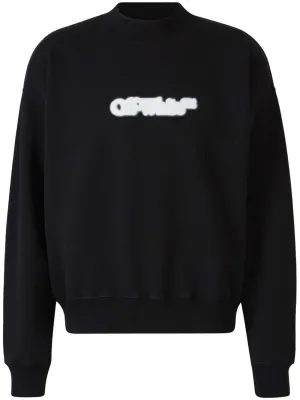 Off White Spray Arrow Cotton Sweatshirt