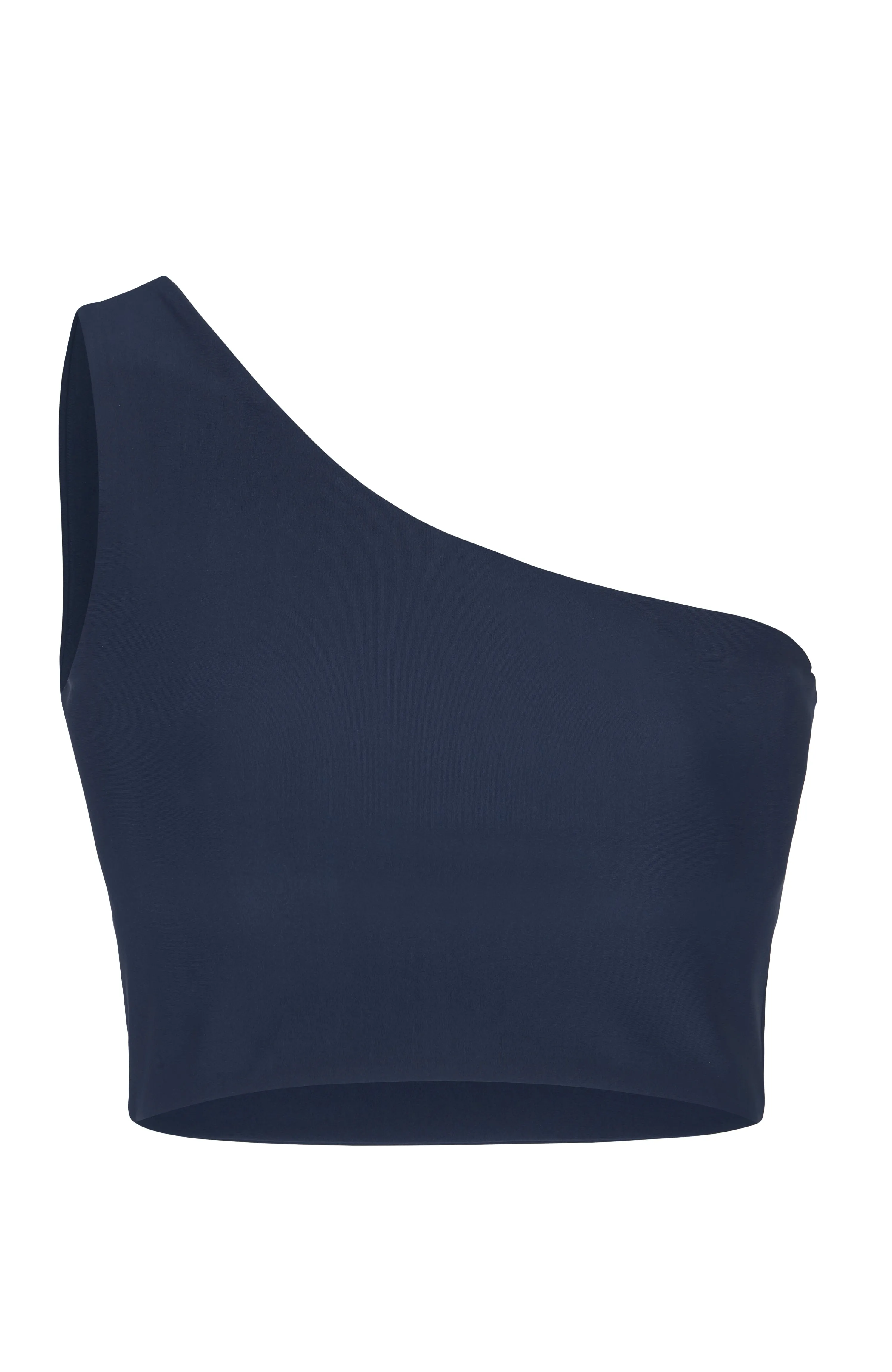 One Shoulder Yoga Top - Navy