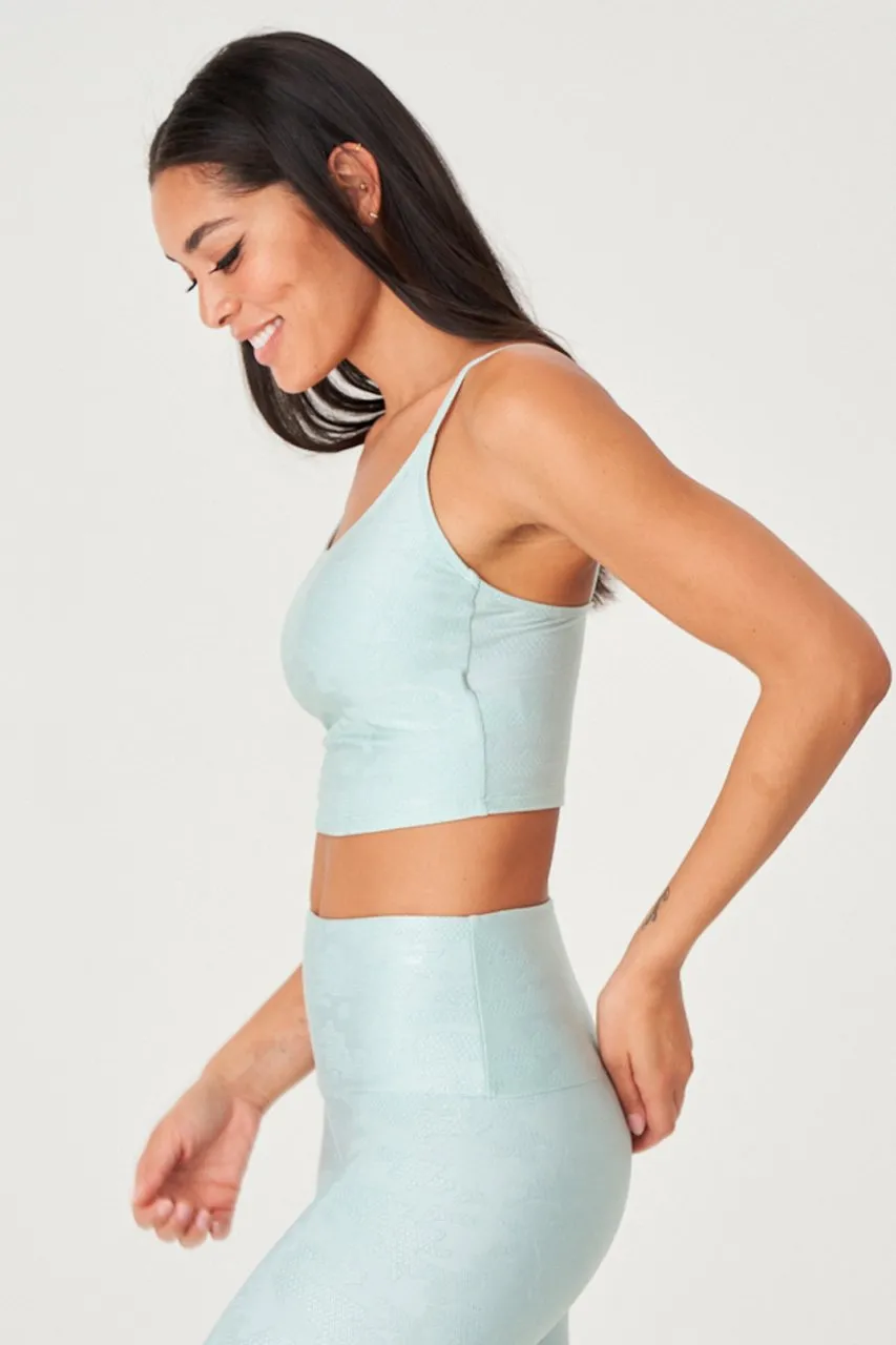 ONZIE Belle Cami Crop Glacier Jacquard