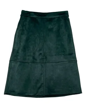 ORA skirt Forest Green Faux Suede