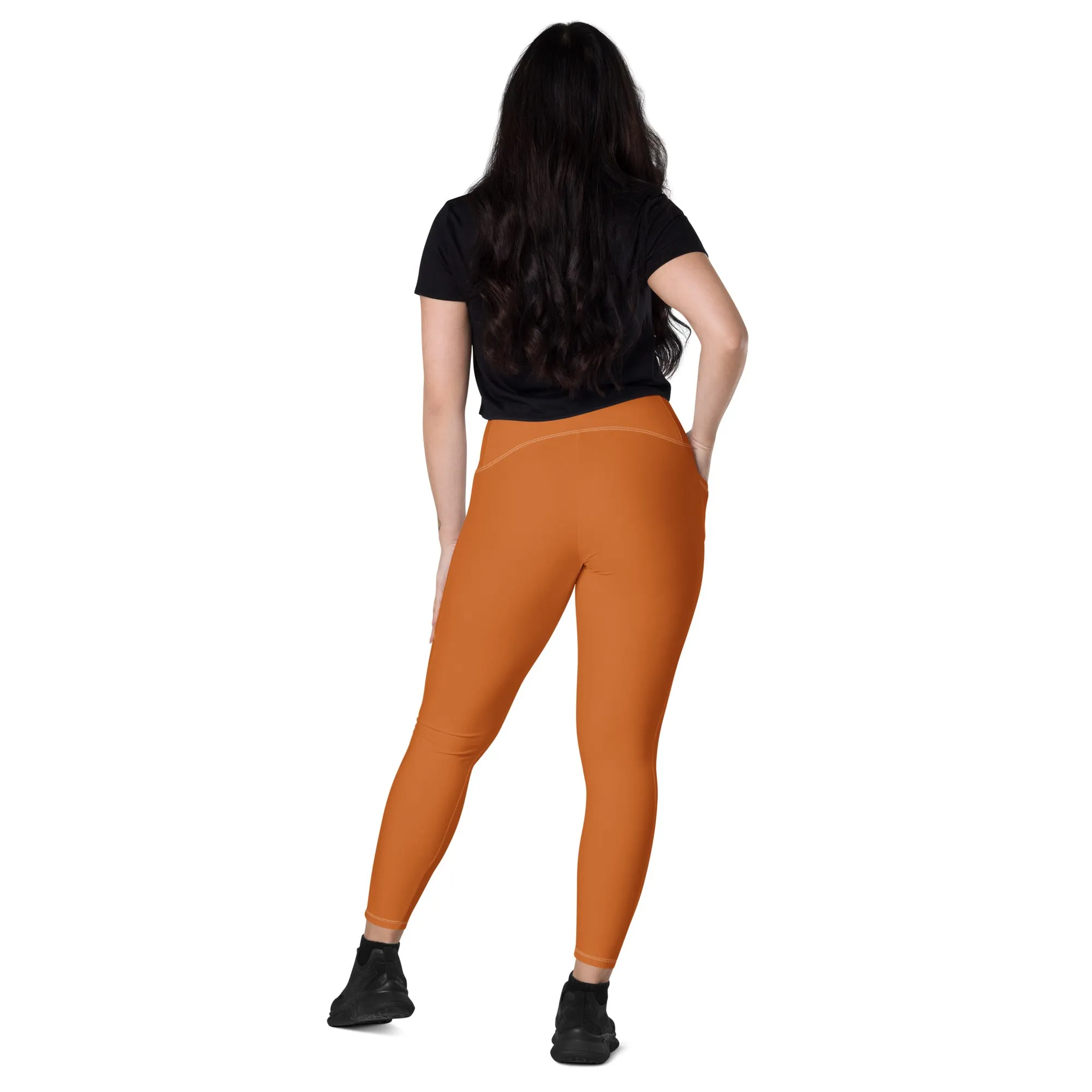 Orange Chaitanya Pocket Leggings