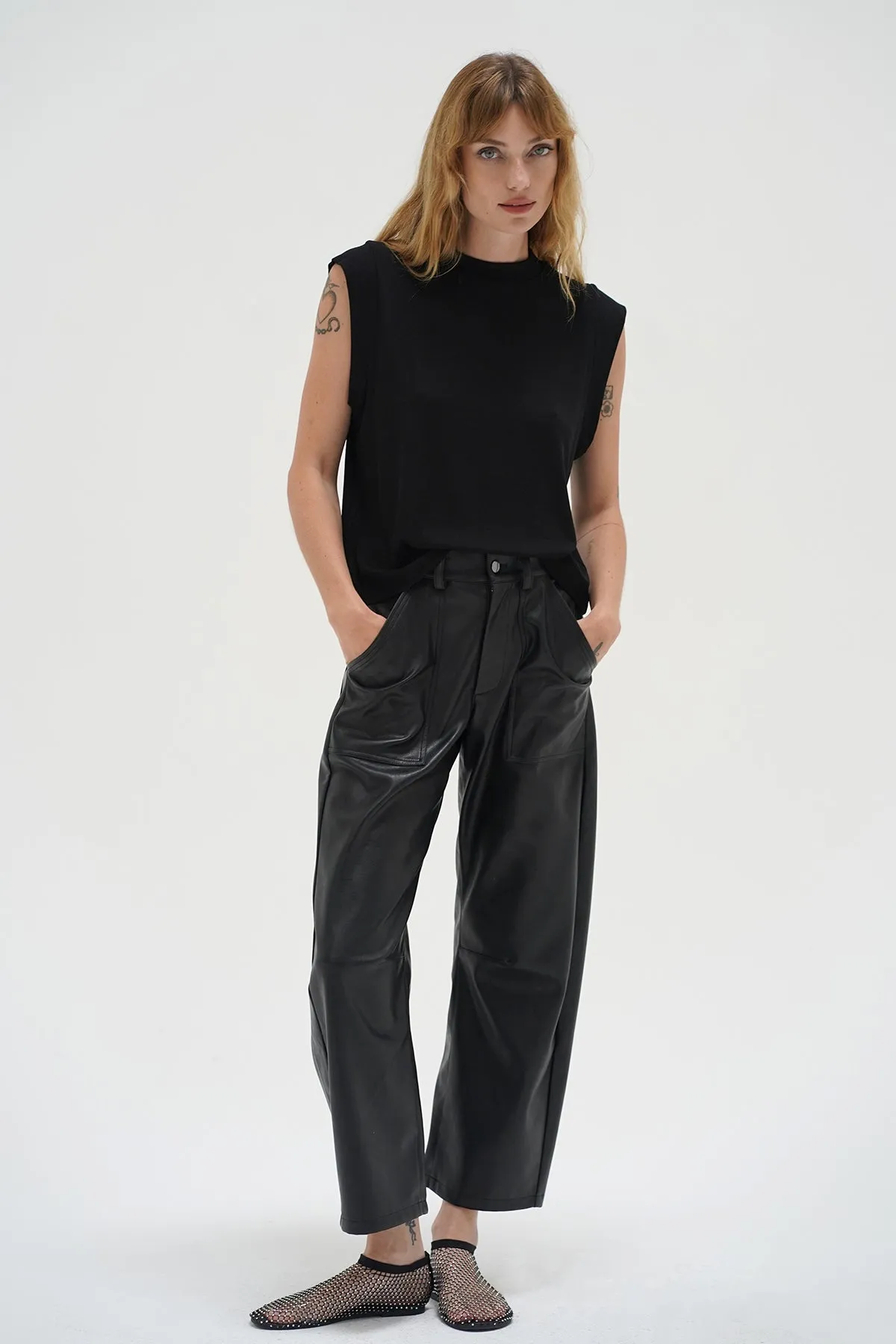 Oren Ribbed Top - Black
