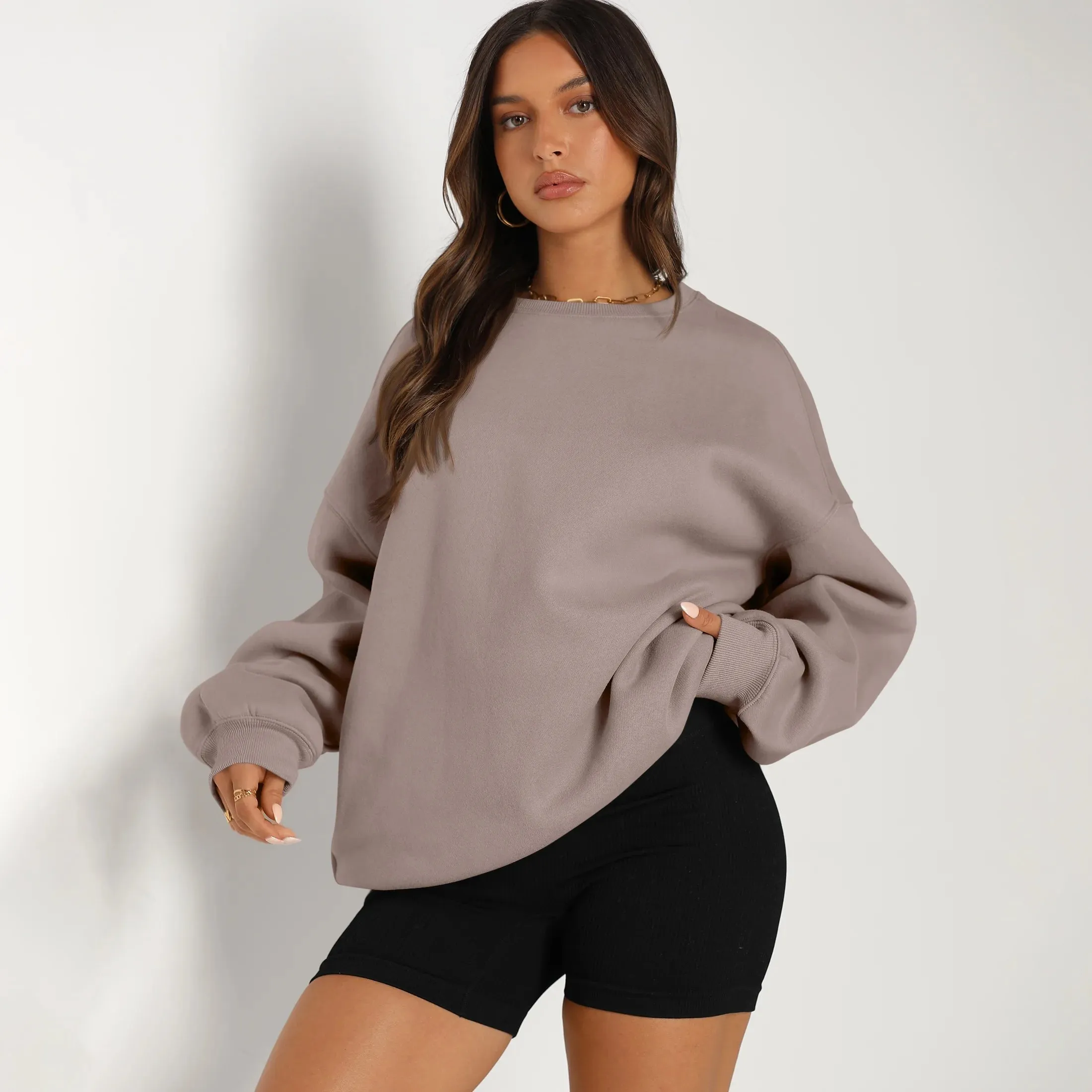 Oversized Sweatshirts for Women Crewneck Y2K Sweaters Casual Tops Comfy Fall Fashion Pullover Outfits Winter Clothes