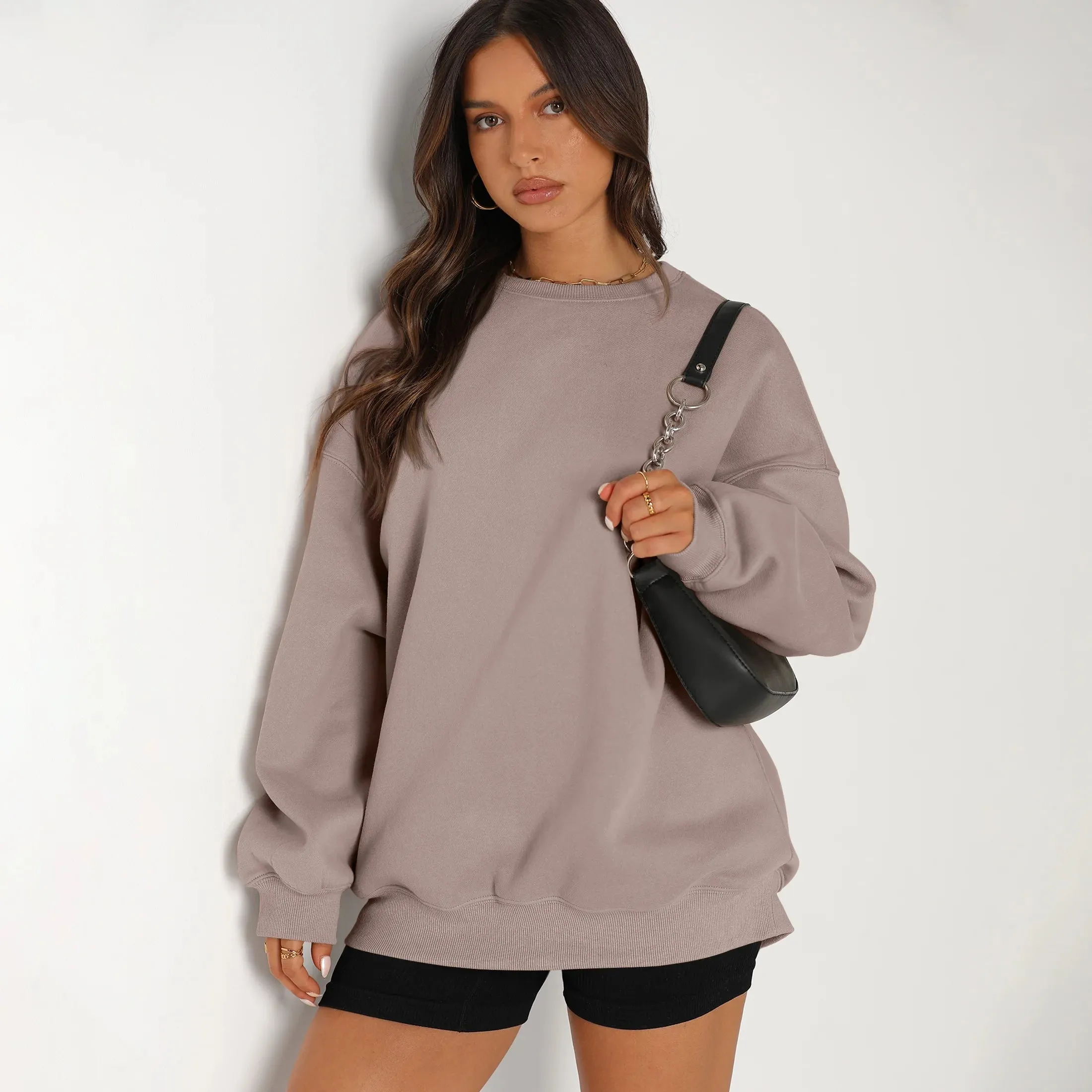 Oversized Sweatshirts for Women Crewneck Y2K Sweaters Casual Tops Comfy Fall Fashion Pullover Outfits Winter Clothes