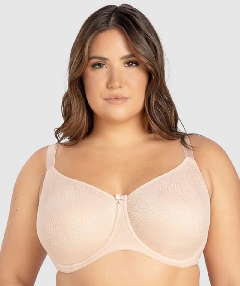 Parfait Pearl Underwire Seamless Minimizer Bra - Cameo Rose