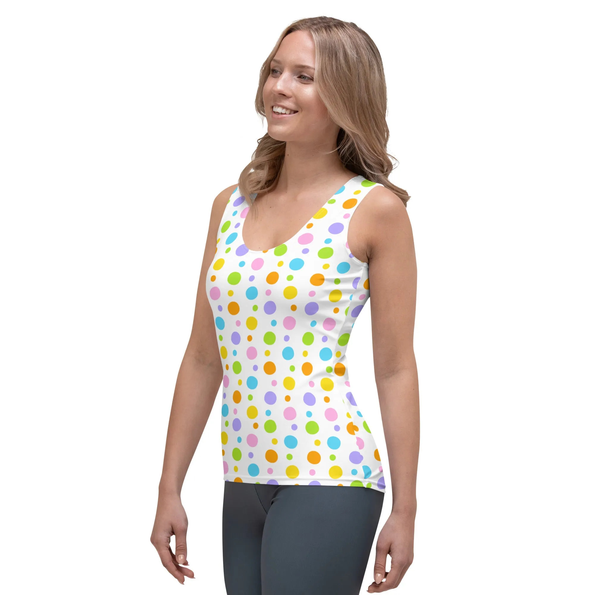 Pastel Polka Dot Tank Top